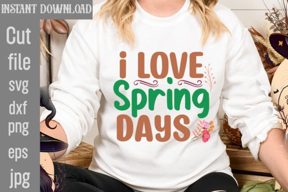 Enhance Your Spring Content with I Love Spring Days SVG Cut File