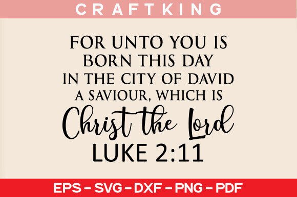 For Unto You is Born This Day: A Versatile T-Shirt Design