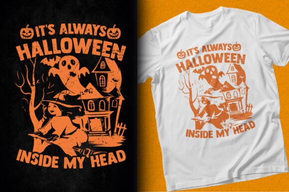 Horror Dark Night Halloween Head T-Shirt Graphics