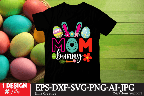 Mom Bunny Easter T-shirt Design Review
