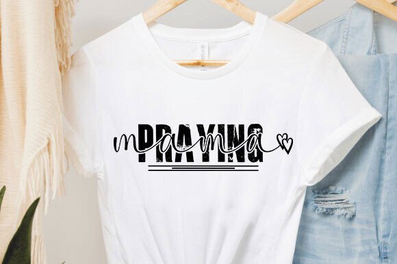 Praying Mama SVG PNG for T-Shirt Designs and Graphics