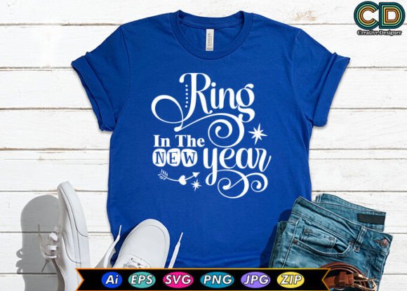Ring in the New Year: A Versatile T-Shirt Design for Publishers