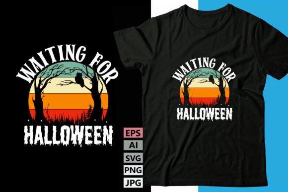 Waiting for Halloween: A Spooky and Playful Embroidery Design